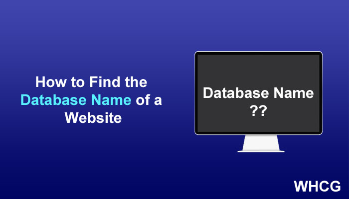 How to Find the Database Name of a Website